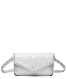 Fashion Envelope Clutch Crossbody Bag Q24119 SILVER